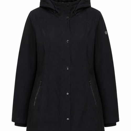 Jessica Simpson Women's Black L Hooded Parka Coat Long Winter Jacket