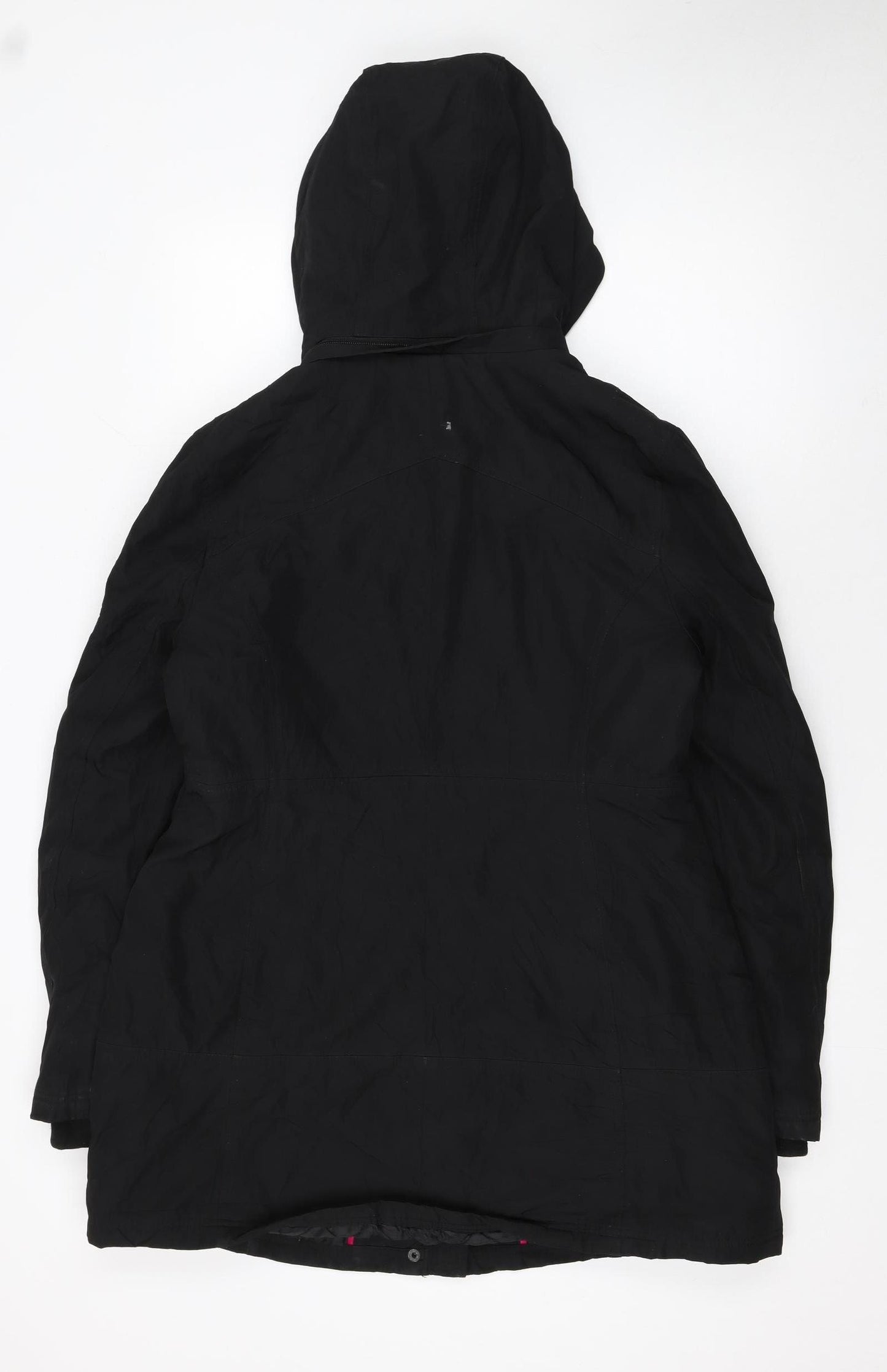Jessica Simpson Women's Black L Hooded Parka Coat Long Winter Jacket