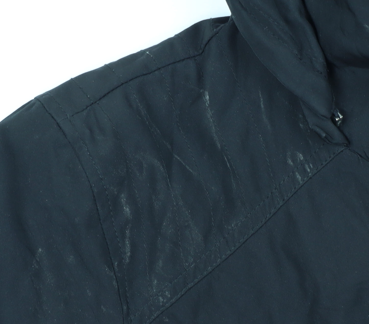 Jessica Simpson Women's Black L Hooded Parka Coat Long Winter Jacket
