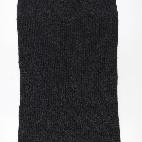 Your 6th Sense Women's Black Wool Blend Knit Pencil Midi Skirt S