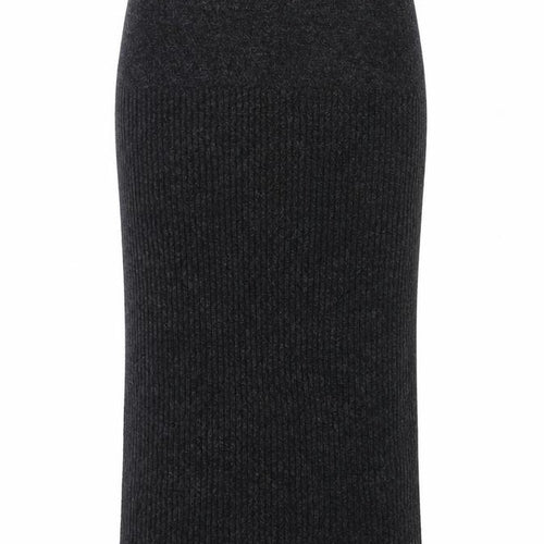 Your 6th Sense Women's Black Wool Blend Knit Pencil Midi Skirt S