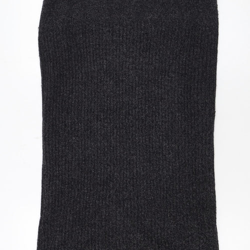 Your 6th Sense Women's Black Wool Blend Knit Pencil Midi Skirt S