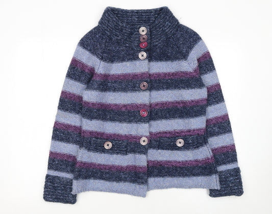 Marks and Spencer Per Una Women’s Multicoloured Striped Knit Cardigan M