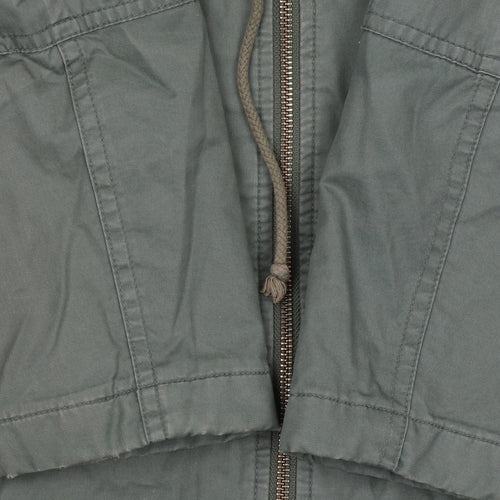 GAP Women’s Green Faux Fur Hooded Cotton Parka Coat Size L