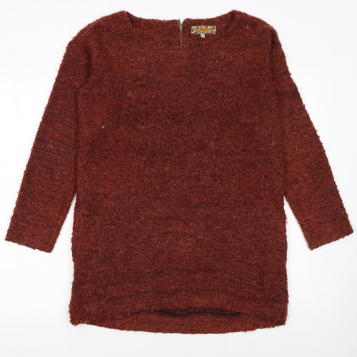 Next Women's Brown Chunky Knit Pullover Jumper Size 12