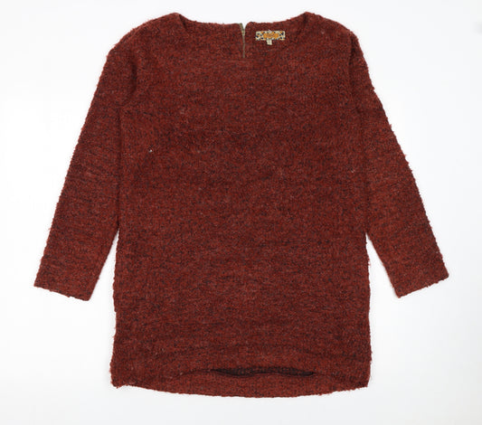 Next Women's Brown Chunky Knit Pullover Jumper Size 12