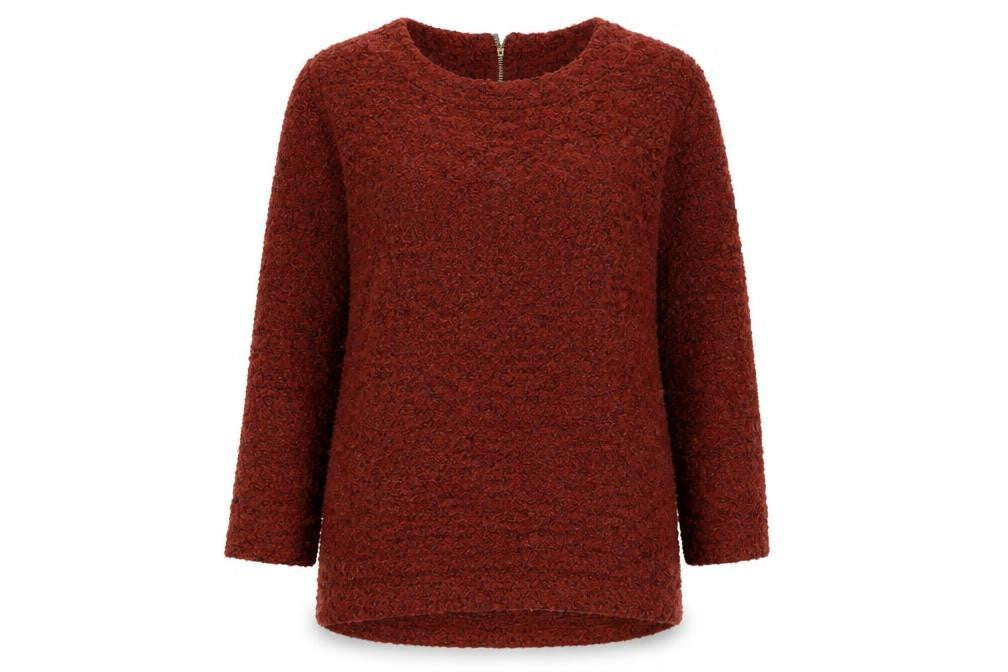 Front view of Next Women's Brown Chunky Knit jumper, size 12