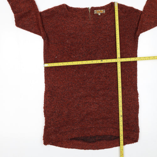 Next Women's Brown Chunky Knit Pullover Jumper Size 12