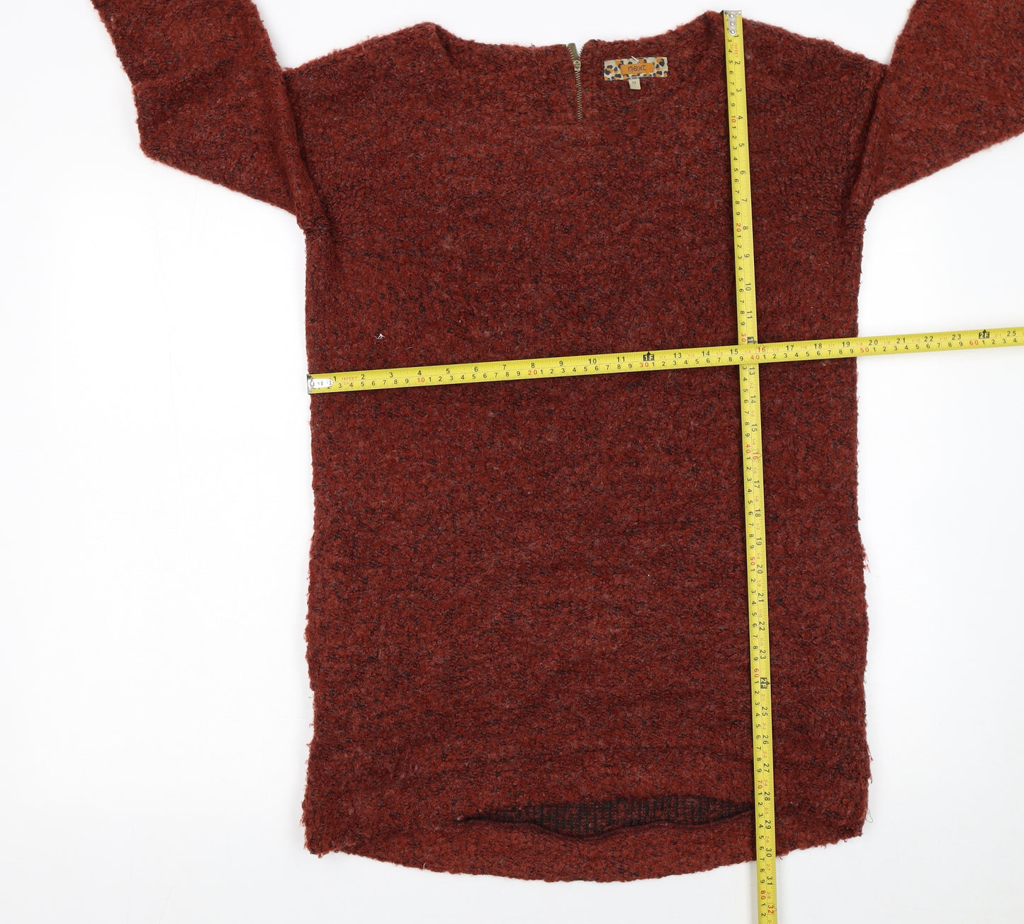 Next Women's Brown Chunky Knit Pullover Jumper Size 12