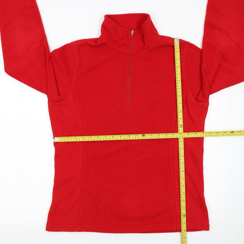 Lands' End Men's Red XL Tall Fleece 1/2 Zip Pullover Sweatshirt