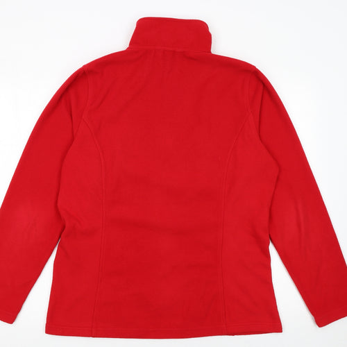 Lands' End Men's Red XL Tall Fleece 1/2 Zip Pullover Sweatshirt
