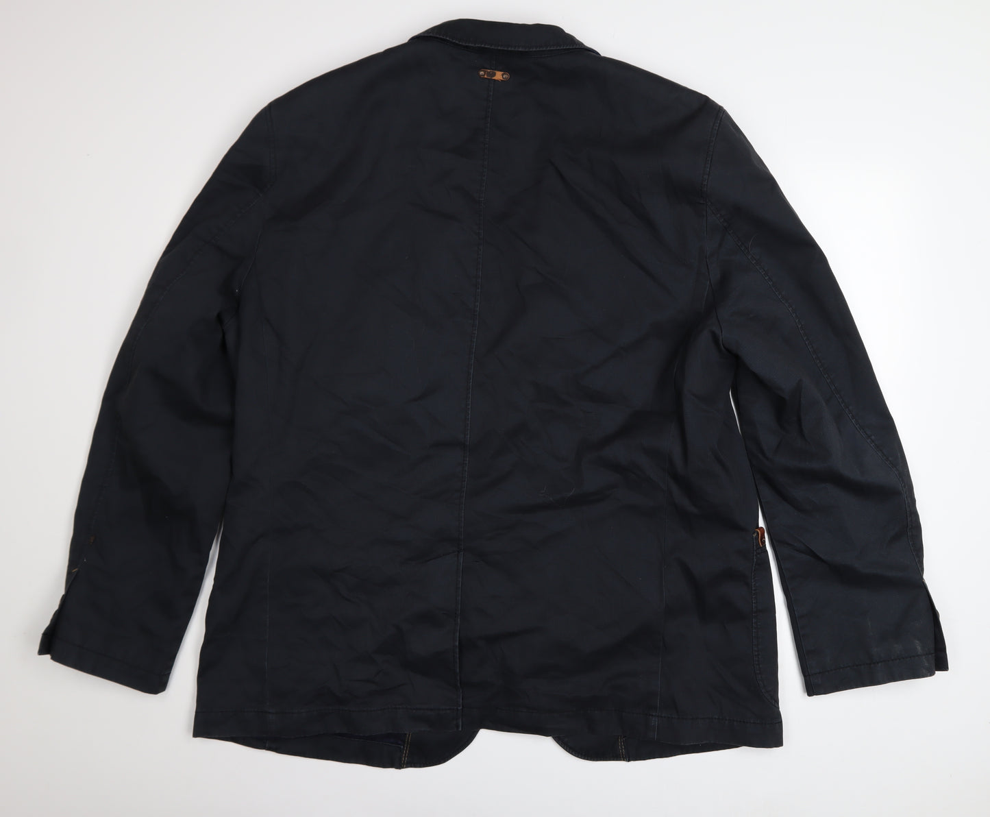 Camel Active Men's Blue Cotton Blazer Jacket Size 2XL Regular Fit