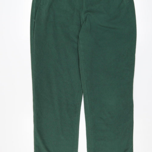 Cotton Traders Men’s Green Fleece Sweatpants Size M Regular Fit