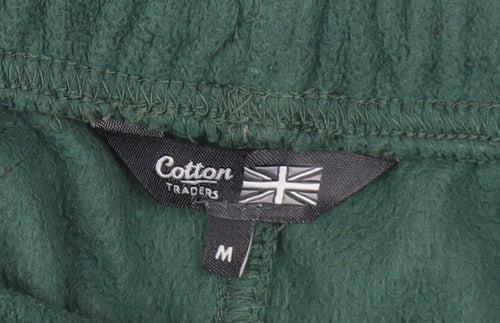 Cotton Traders Men’s Green Fleece Sweatpants Size M Regular Fit