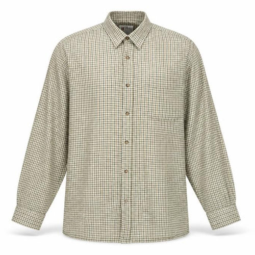 Peter Willis Country Men's Green Check Long Sleeve 16.5in Button-Up Shirt
