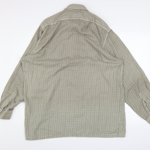 Peter Willis Country Men's Green Check Long Sleeve 16.5in Button-Up Shirt