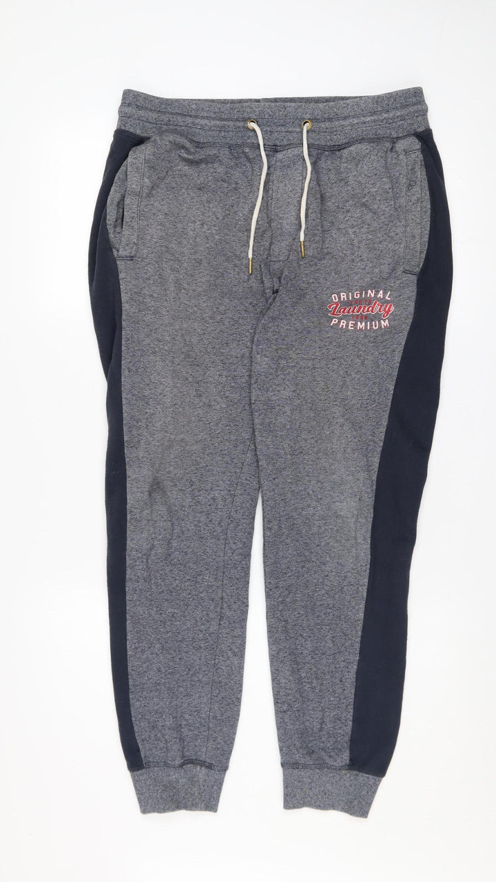 Tokyo Laundry Men's Grey Jogger Sweatpants Medium Regular Fit
