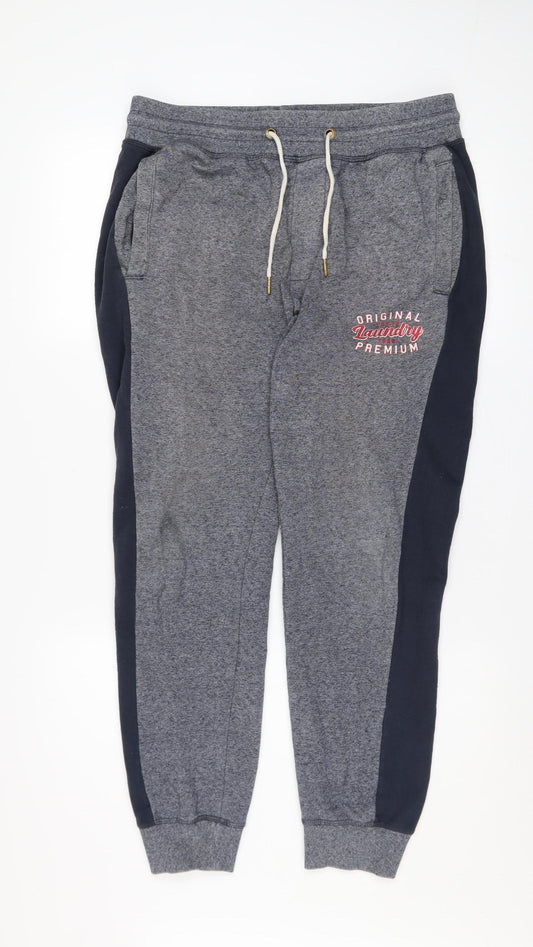 Tokyo Laundry Men's Grey Jogger Sweatpants Medium Regular Fit