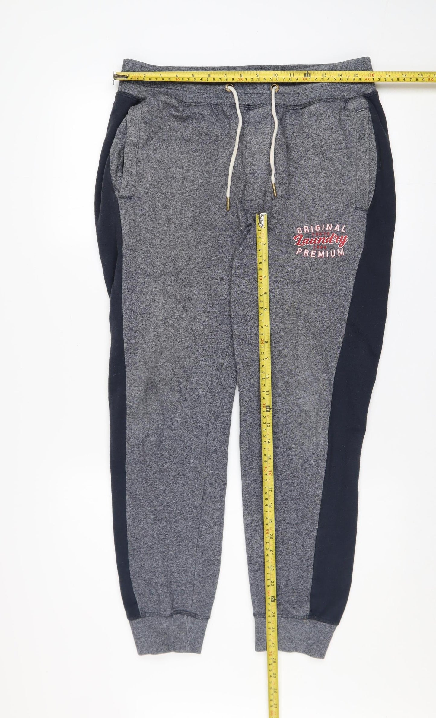 Tokyo Laundry Men's Grey Jogger Sweatpants Medium Regular Fit