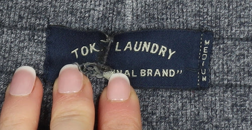 Tokyo Laundry Men's Grey Jogger Sweatpants Medium Regular Fit