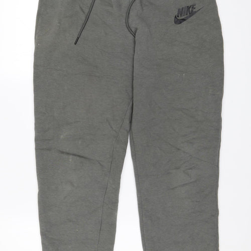 Nike Men's Grey Jogger Sweatpants M Regular Fit Athletic Trousers