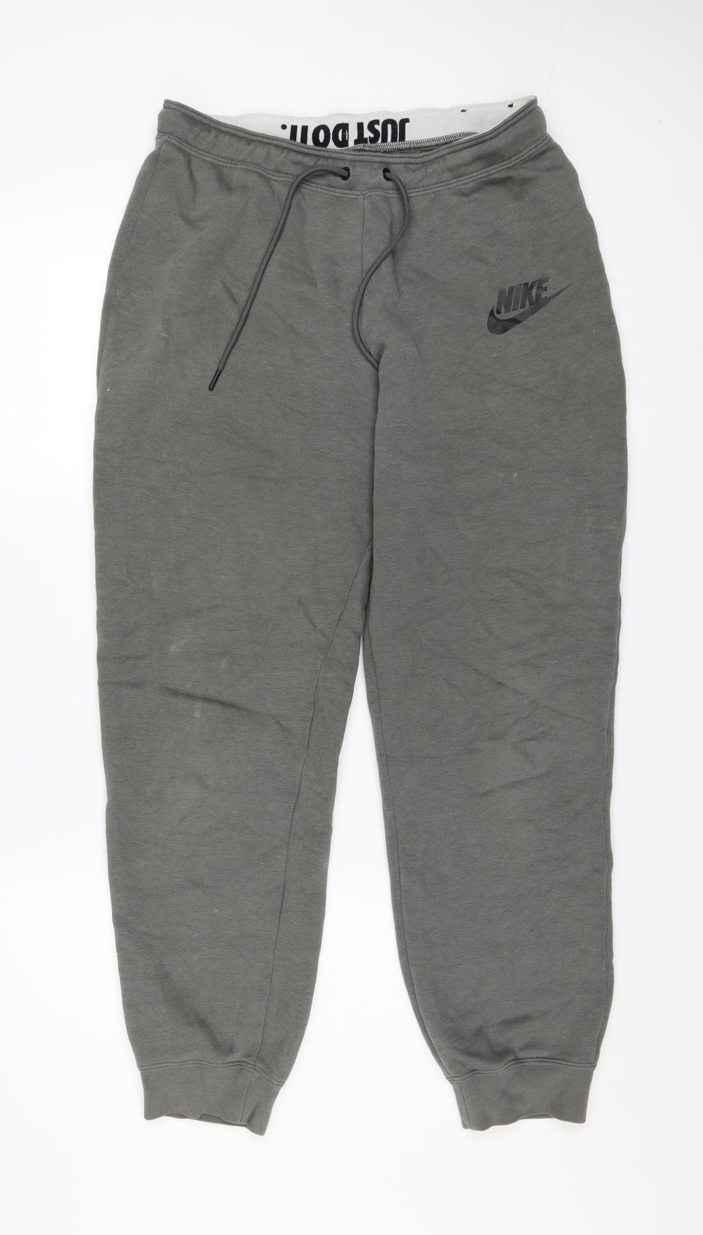 Nike Men's Grey Jogger Sweatpants M Regular Fit Athletic Trousers