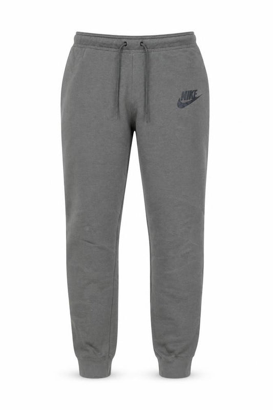 Front view of Nike Men's Grey Jogger Sweatpants M Regular Fit Athletic Trousers