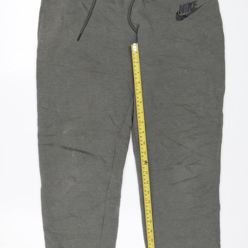Nike Men's Grey Jogger Sweatpants M Regular Fit Athletic Trousers