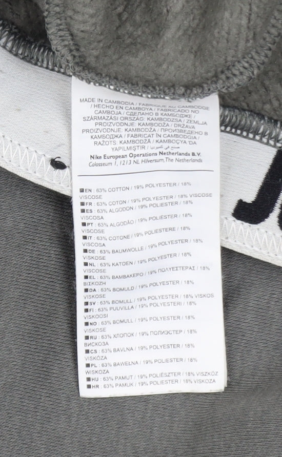 Nike Men's Grey Jogger Sweatpants M Regular Fit Athletic Trousers