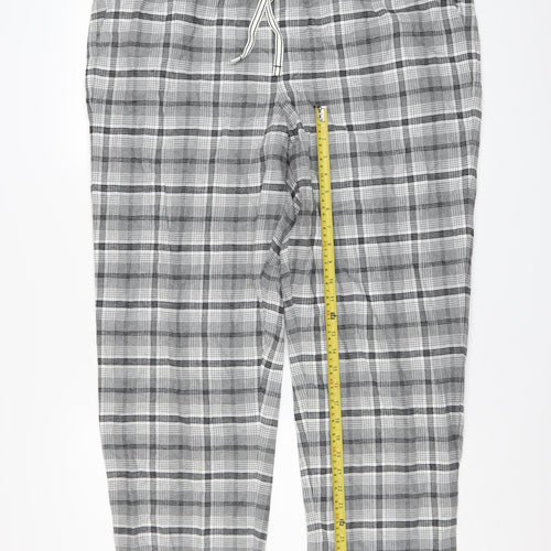 Marks and Spencer Men’s Grey Check Flannel Pyjama Pants 2XL