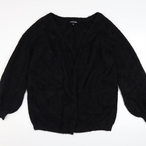 PrettyLittleThing Women Black M Knit V-Neck Cardigan Jumper