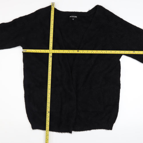 PrettyLittleThing Women Black M Knit V-Neck Cardigan Jumper