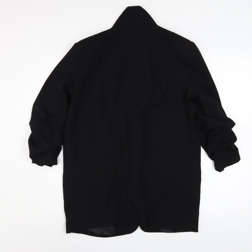 Stradivarius Women’s Black Polyester Blazer Size 12 Open Front