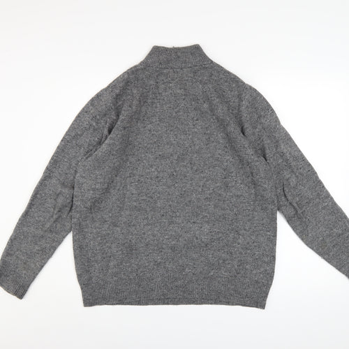Pringle Golf Men's Grey Merino Wool 1/2 Zip Jumper Size M