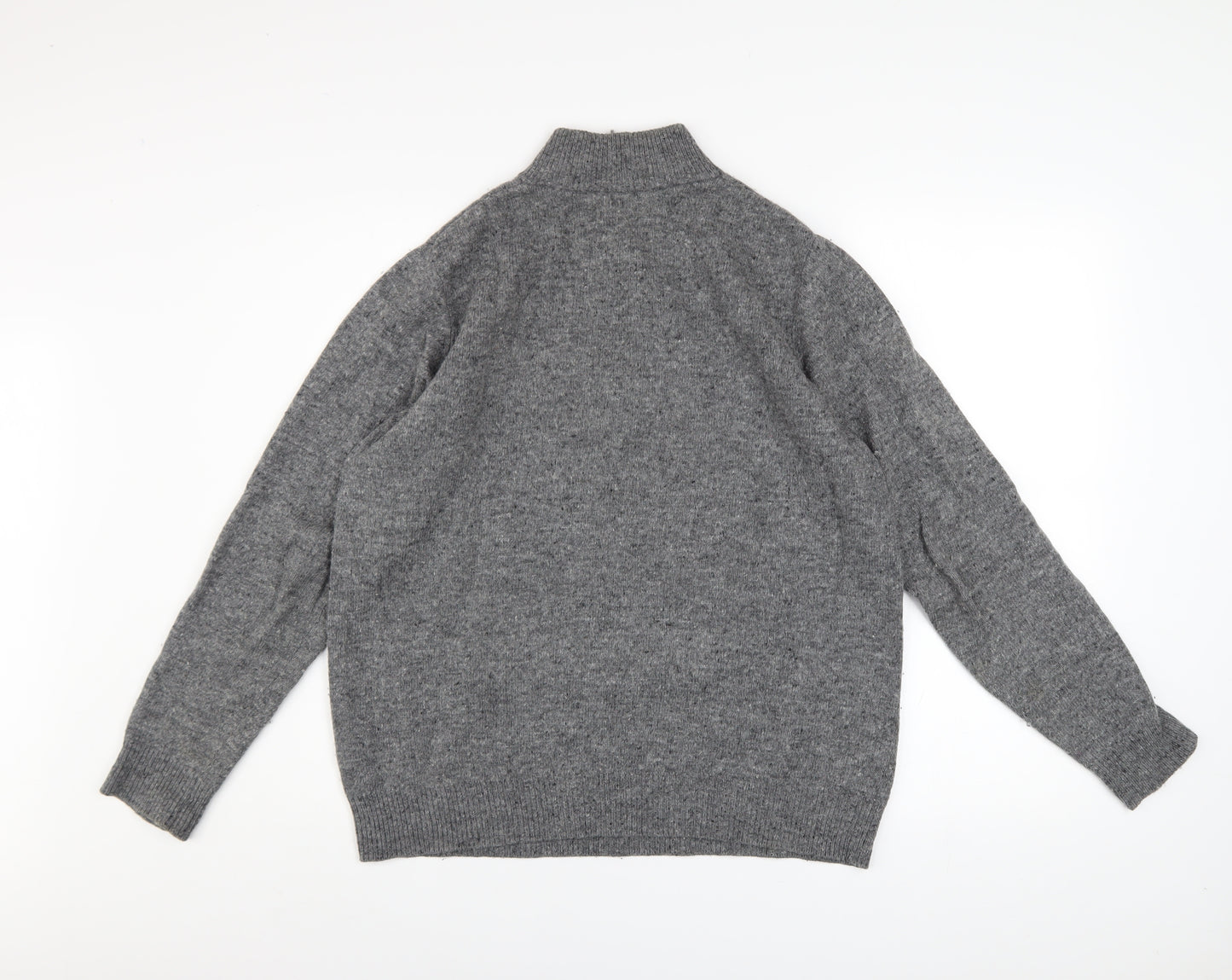 Pringle Golf Men's Grey Merino Wool 1/2 Zip Jumper Size M