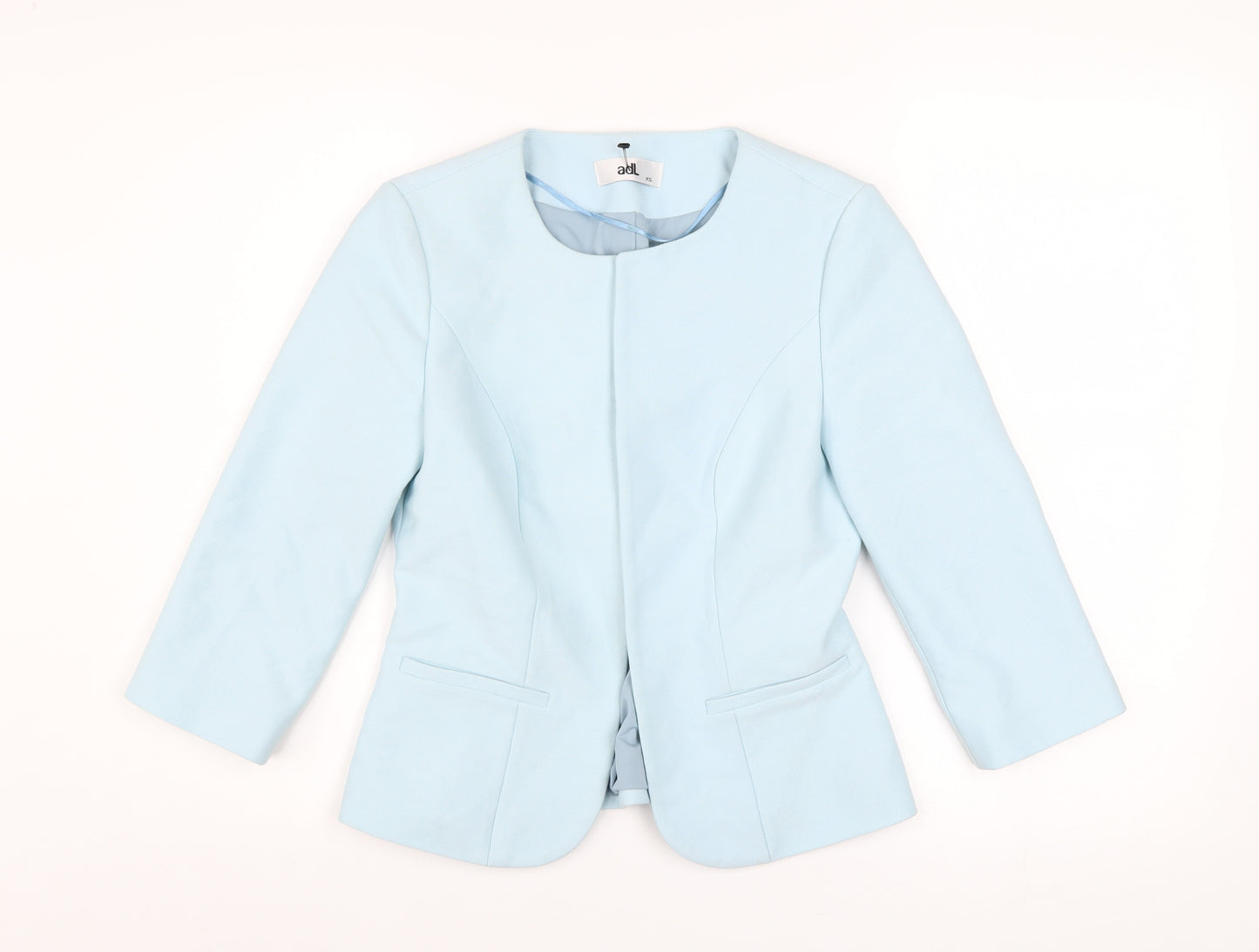 adl Women’s Blue XS Slim Fit Lined Twill Blazer Jacket