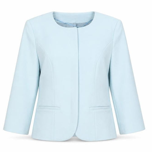 adl Women’s Blue XS Slim Fit Lined Twill Blazer Jacket
