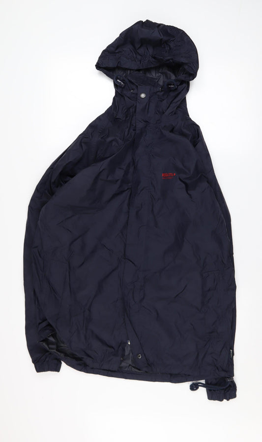 Regatta Men's Blue Waterproof Hooded Rain Jacket M 40in