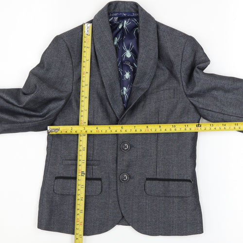 Baker by Ted Baker Boys Grey Shawl Lapel Blazer Age 4 Formal Jacket