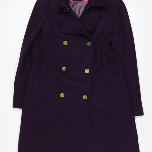 Kenneth Cole Women's Purple Wool Blend Pea Coat Size 12