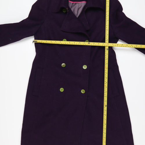 Kenneth Cole Women's Purple Wool Blend Pea Coat Size 12