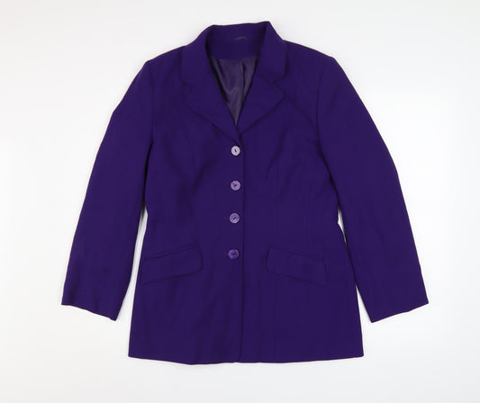 Debenhams Women’s Purple Classic Blazer Jacket Size 12