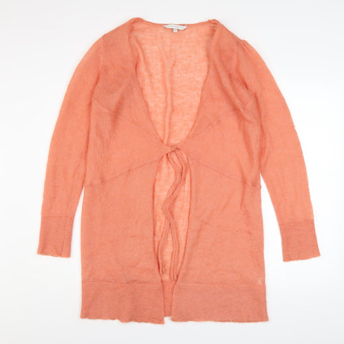 Rocha.John Rocha Women's Orange Mohair Long Sleeve Cardigan Size 12