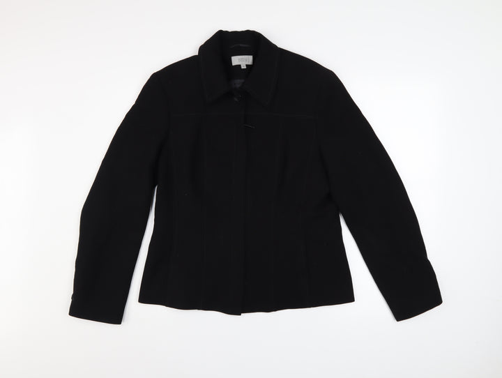 Marks and Spencer Women Black Size 14 Classic Blazer Jacket