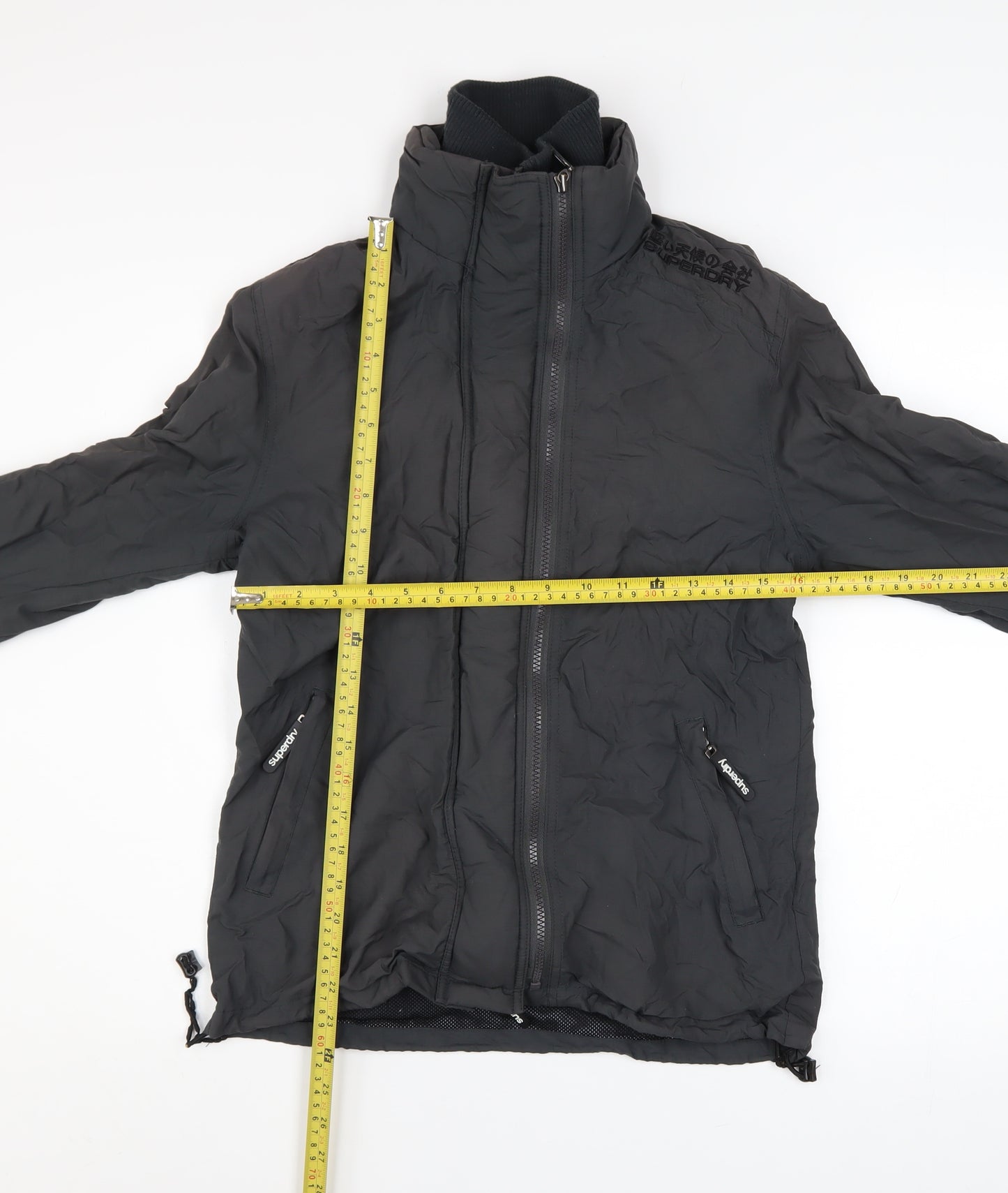 Superdry Men's Black L Windbreaker Softshell Jacket