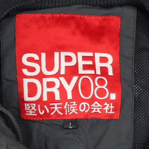 Superdry Men's Black L Windbreaker Softshell Jacket