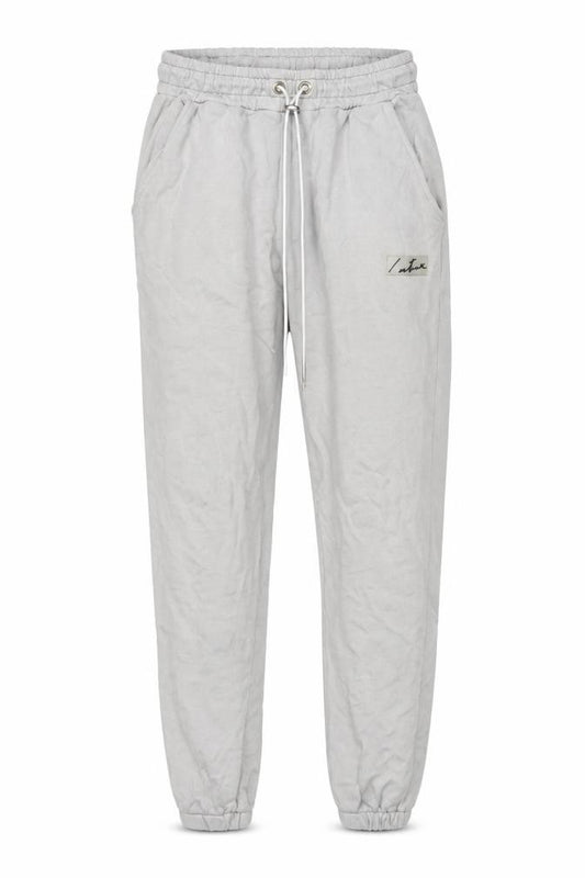 Front view of The Couture Club Men's Grey Cotton Jogger Trousers XS