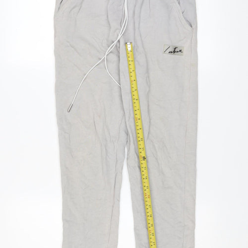 The Couture Club Men's Grey Cotton Jogger Trousers XS
