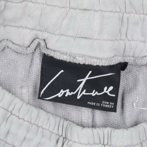 The Couture Club Men's Grey Cotton Jogger Trousers XS