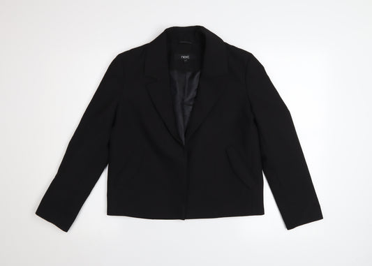 Next Womens Black Blazer Jacket Size 6 Regular Single Breasted